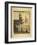 A Poster Showing Three French Soldiers Looking at an Allegorical Church in the Distance-null-Framed Giclee Print