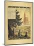 A Poster Showing Three French Soldiers Looking at an Allegorical Church in the Distance-null-Mounted Giclee Print