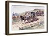 A Postillion Mounted on a Carriage Horse, 19th Century, 1886-Armand Jean Heins-Framed Giclee Print