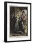 A Postman Delivering Mail to a House on Valentine's Day-George Bernard O'neill-Framed Giclee Print