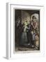 A Postman Delivering Mail to a House on Valentine's Day-George Bernard O'neill-Framed Giclee Print