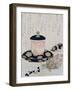 A Pot of Tea and Keys, 1822-Katsushika Hokusai-Framed Giclee Print