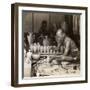 A Potter and His Wheel, Fashioning a Vase of Awata Porcelain, Kinkosan Works, Kyoto, Japan, 1904-Underwood & Underwood-Framed Photographic Print