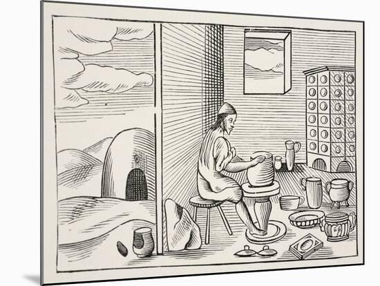 A Potter, from 'Orbis Sensualium Pictus', Pub. 1658-John Amos Comenius-Mounted Giclee Print