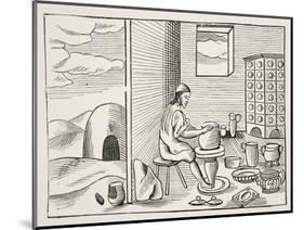 A Potter, from 'Orbis Sensualium Pictus', Pub. 1658-John Amos Comenius-Mounted Giclee Print