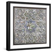 A Pottery Tile Panel-null-Framed Giclee Print