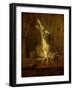 A poudre-dead hare with game bag and powder flask.-Jean-Baptiste-Simeon Chardin-Framed Giclee Print