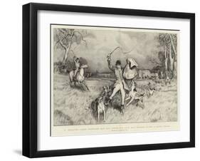 A Poultry Yard Prowler Dug Out from His Lair and Bagged after a Hard Chase-Robert Walker Macbeth-Framed Giclee Print