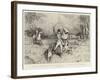 A Poultry Yard Prowler Dug Out from His Lair and Bagged after a Hard Chase-Robert Walker Macbeth-Framed Giclee Print