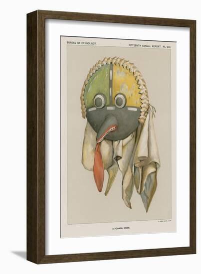 A Powamu Mask-null-Framed Giclee Print