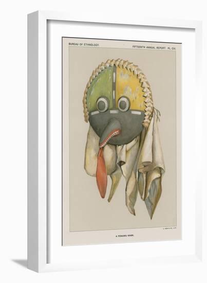 A Powamu Mask-null-Framed Giclee Print