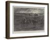 A Prairie Fire in the North-West of America, Ploughing to Arrest the Flames-Paul Frenzeny-Framed Giclee Print