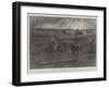 A Prairie Fire in the North-West of America, Ploughing to Arrest the Flames-Paul Frenzeny-Framed Giclee Print