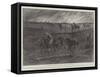 A Prairie Fire in the North-West of America, Ploughing to Arrest the Flames-Paul Frenzeny-Framed Stretched Canvas