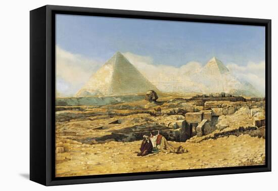 A Prayer by the Sphinx-Marius Alexander Bauer-Framed Stretched Canvas