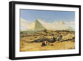 A Prayer by the Sphinx-Marius Alexander Bauer-Framed Giclee Print