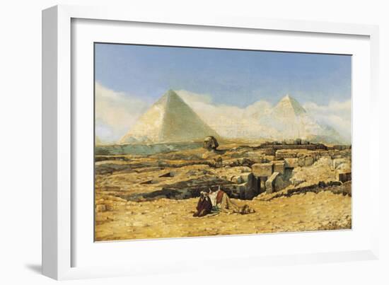 A Prayer by the Sphinx-Marius Alexander Bauer-Framed Giclee Print