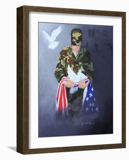 A Prayer for Peace-Richard Wilson-Framed Art Print