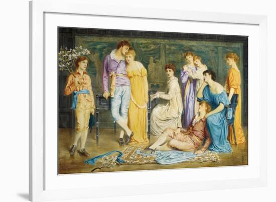 A Prelude by Bach, 1868-Simeon Solomon-Framed Giclee Print