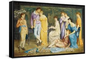 A Prelude by Bach, 1868-Simeon Solomon-Framed Stretched Canvas