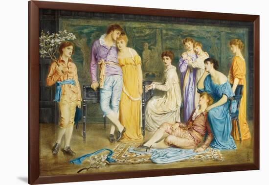 A Prelude by Bach, 1868-Simeon Solomon-Framed Giclee Print