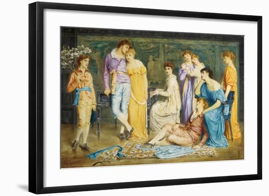 A Prelude by Bach, 1868-Simeon Solomon-Framed Giclee Print