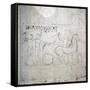 A preparatory drawing for a tomb relief depicting a horse and chariot-null-Framed Stretched Canvas