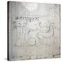 A preparatory drawing for a tomb relief depicting a horse and chariot-null-Stretched Canvas