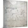 A preparatory drawing for a tomb relief depicting a horse and chariot-null-Mounted Giclee Print