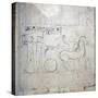 A preparatory drawing for a tomb relief depicting a horse and chariot-null-Stretched Canvas