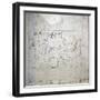 A preparatory drawing for a tomb relief depicting a horse and chariot-null-Framed Giclee Print