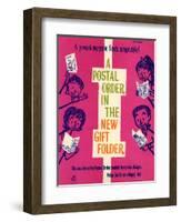 A Present Everyone Finds Acceptable! a Postal Order in the New Gift Folder-Robert Broomfield-Framed Art Print