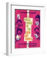 A Present Everyone Finds Acceptable! a Postal Order in the New Gift Folder-Robert Broomfield-Framed Art Print