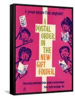 A Present Everyone Finds Acceptable! a Postal Order in the New Gift Folder-Robert Broomfield-Framed Stretched Canvas