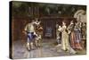 A Presentation of Henri IV of France at the Court of Marguerite Valois, 1887-Giuseppe Aureli-Stretched Canvas