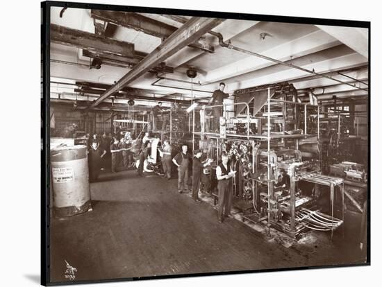 A Press Room at the McCall Publishing Co., New York, 1913-Byron Company-Stretched Canvas