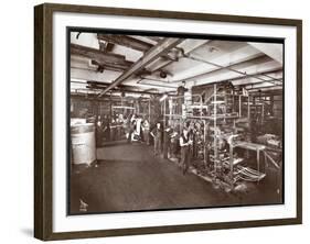 A Press Room at the McCall Publishing Co., New York, 1913-Byron Company-Framed Giclee Print