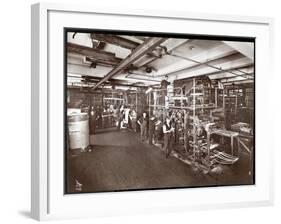 A Press Room at the McCall Publishing Co., New York, 1913-Byron Company-Framed Giclee Print