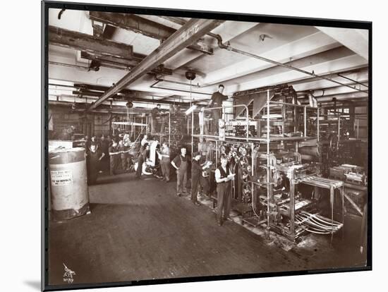 A Press Room at the McCall Publishing Co., New York, 1913-Byron Company-Mounted Giclee Print