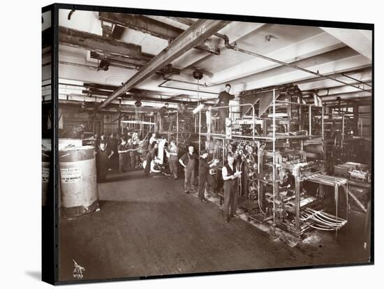 A Press Room at the McCall Publishing Co., New York, 1913-Byron Company-Stretched Canvas