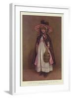 A Pretty Christmas Visitor, When Grandmother Was Young-Kate Greenaway-Framed Giclee Print