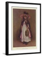 A Pretty Christmas Visitor, When Grandmother Was Young-Kate Greenaway-Framed Giclee Print