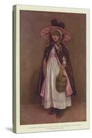 A Pretty Christmas Visitor, When Grandmother Was Young-Kate Greenaway-Stretched Canvas