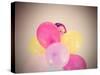 A Pretty Girl Hiding Behind a Bunch of Balloons-graphicphoto-Stretched Canvas