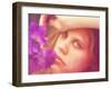 A Pretty Girl Posing for the Camera-graphicphoto-Framed Photographic Print