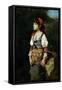 A Pretty Peasant Girl-Alexei Alexevich Harlamoff-Framed Stretched Canvas