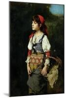 A Pretty Peasant Girl-Alexei Alexevich Harlamoff-Mounted Giclee Print