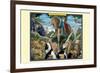 A Pride of African Warrior Lions-Richard Kelly-Framed Premium Giclee Print