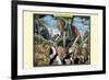 A Pride of African Warrior Lions-Richard Kelly-Framed Premium Giclee Print