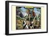 A Pride of African Warrior Lions-Richard Kelly-Framed Art Print